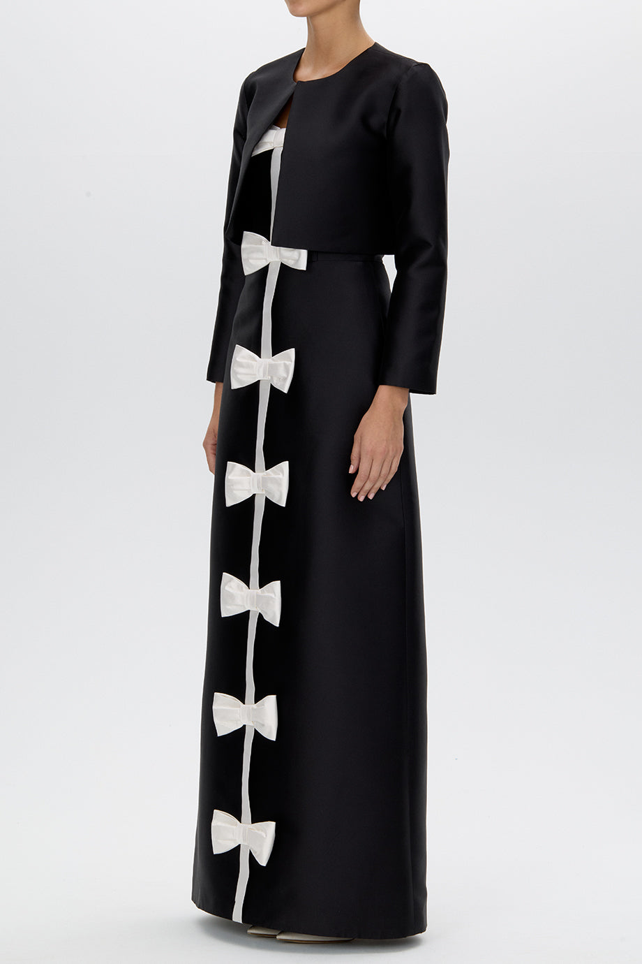 Carolyn Silk and Wool Long Sleeve Jacket