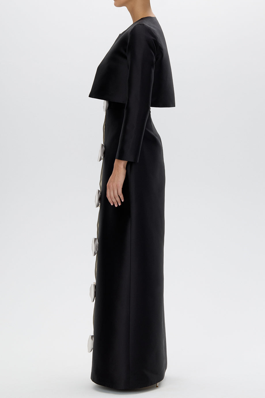 Carolyn Silk and Wool Long Sleeve Jacket