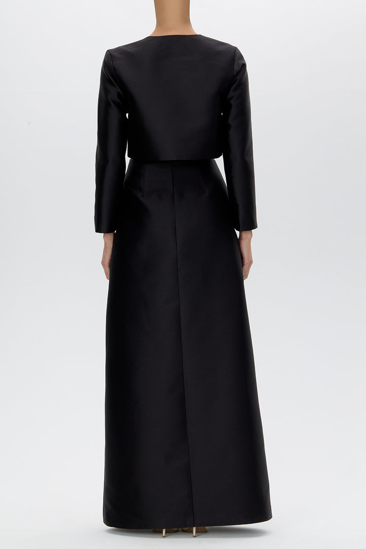 Carolyn Silk and Wool Long Sleeve Jacket