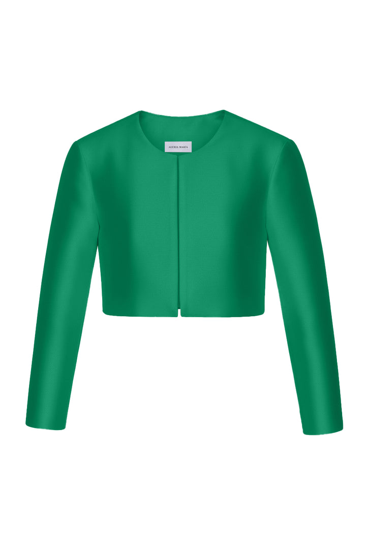 Carolyn Silk and Wool Long Sleeve Jacket