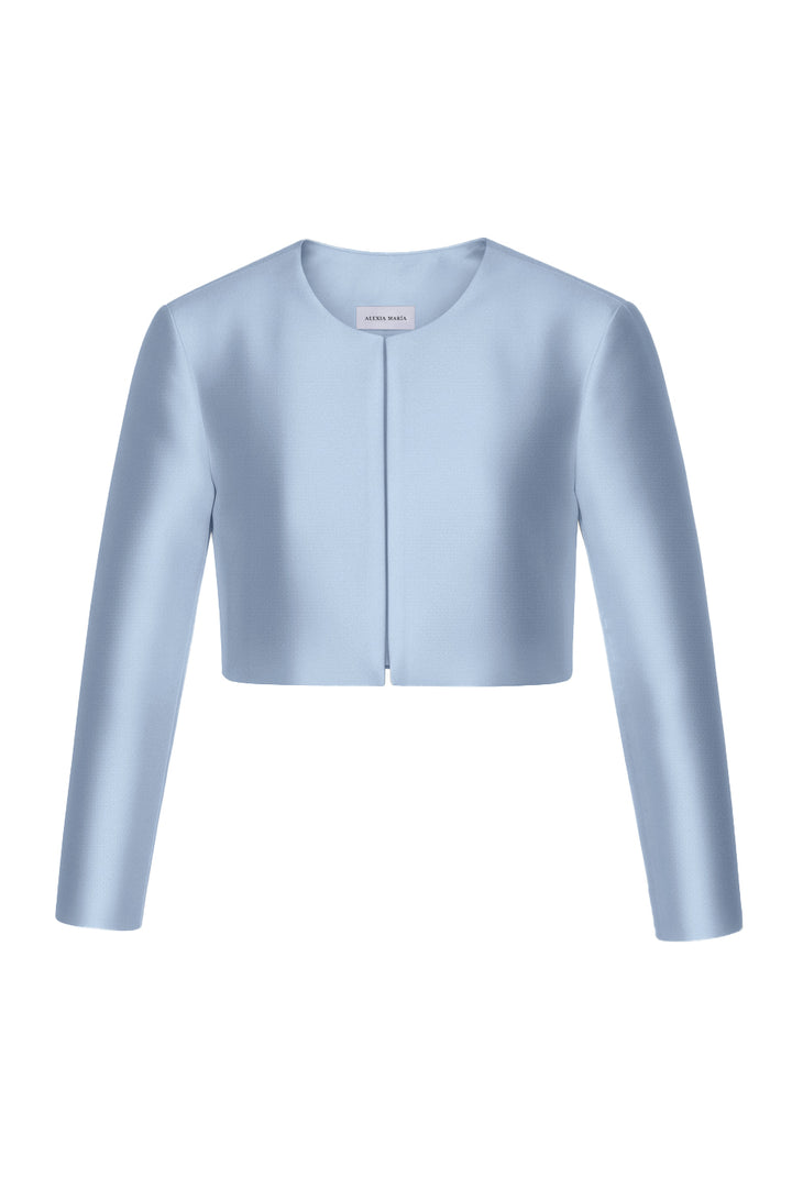 Carolyn Silk and Wool Long Sleeve Jacket