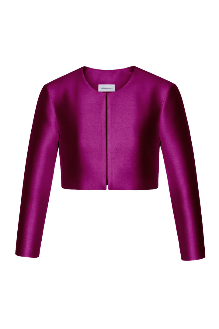 Carolyn Silk and Wool Long Sleeve Jacket