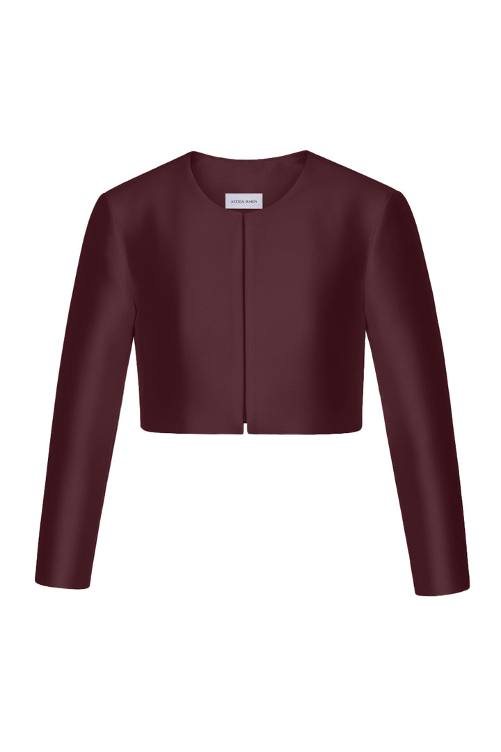 Carolyn Silk and Wool Long Sleeve Jacket