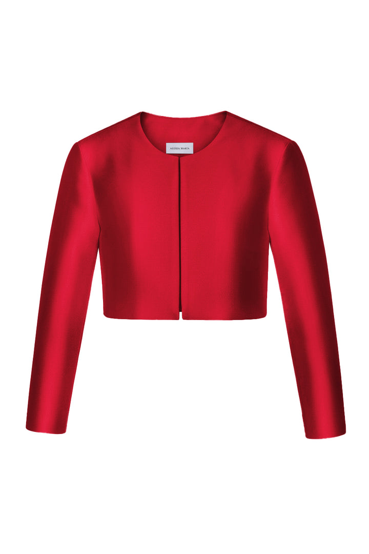 Carolyn Silk and Wool Long Sleeve Jacket