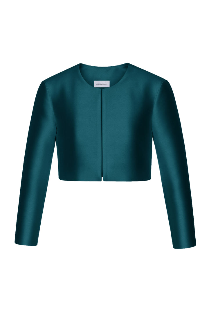 Carolyn Silk and Wool Long Sleeve Jacket