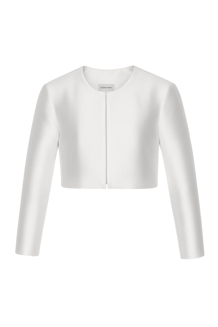 Carolyn Silk and Wool Long Sleeve Jacket