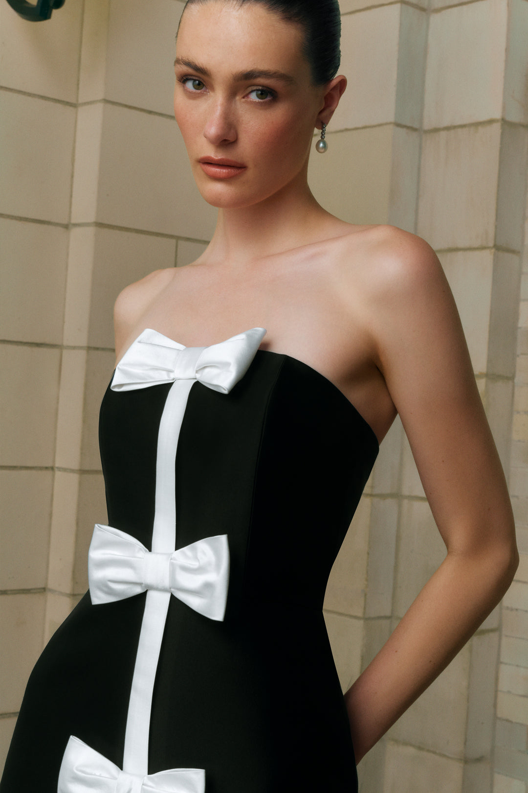 Chloe Silk and Wool A-Line Gown