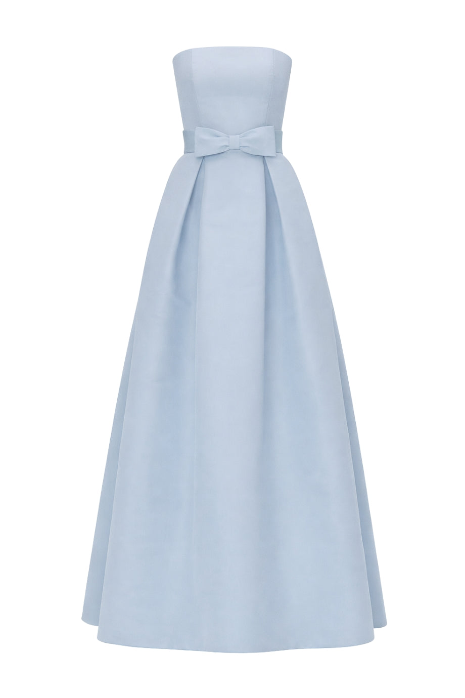 Clara Silk Faille Full Gown with Bow Belt