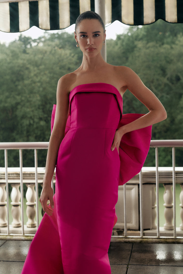 Colette Silk Faille Column Gown