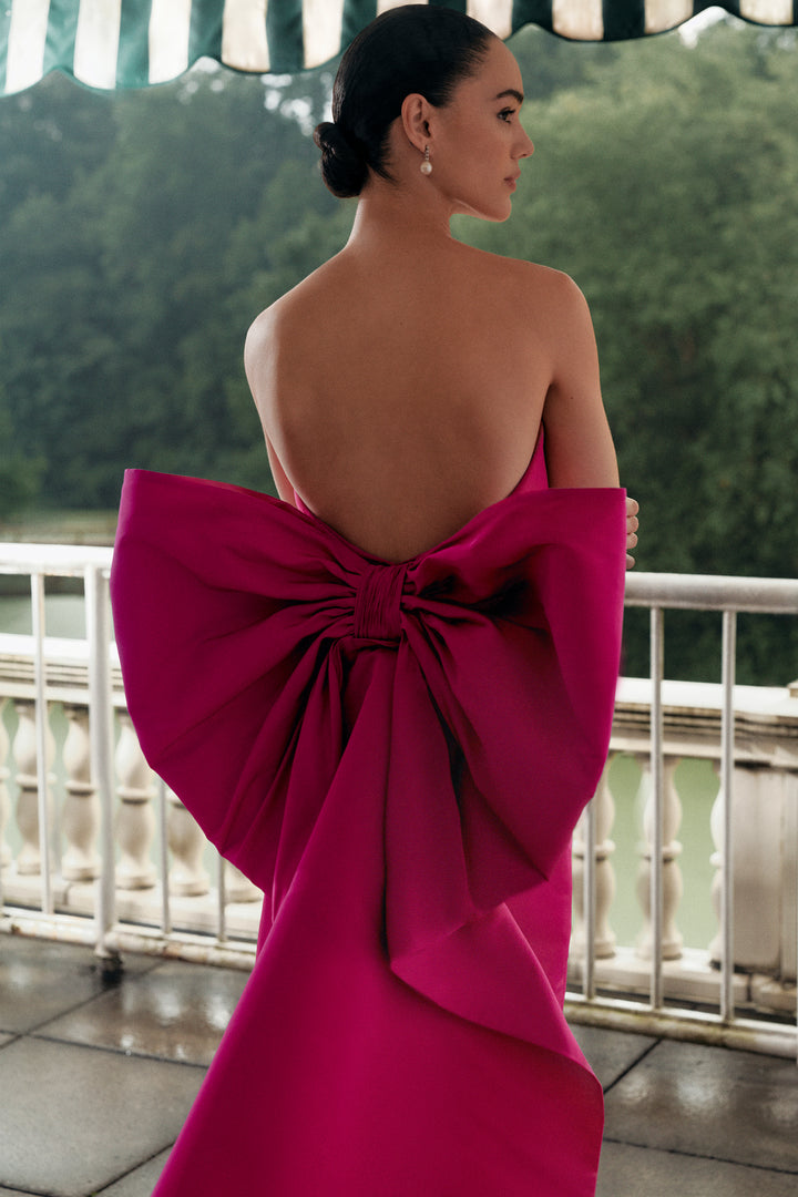 Colette Silk Faille Column Gown