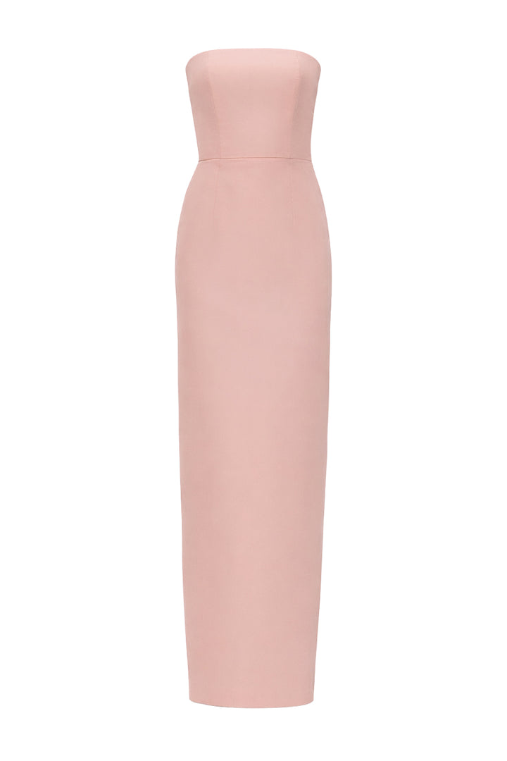 Elizabeth Silk Faille Strapless Column Gown
