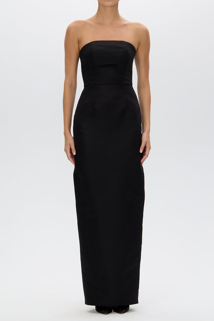 Elizabeth Silk Faille Column Gown