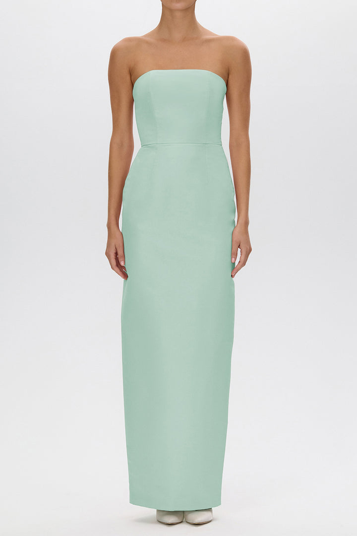 Elizabeth Silk Faille Strapless Column Gown