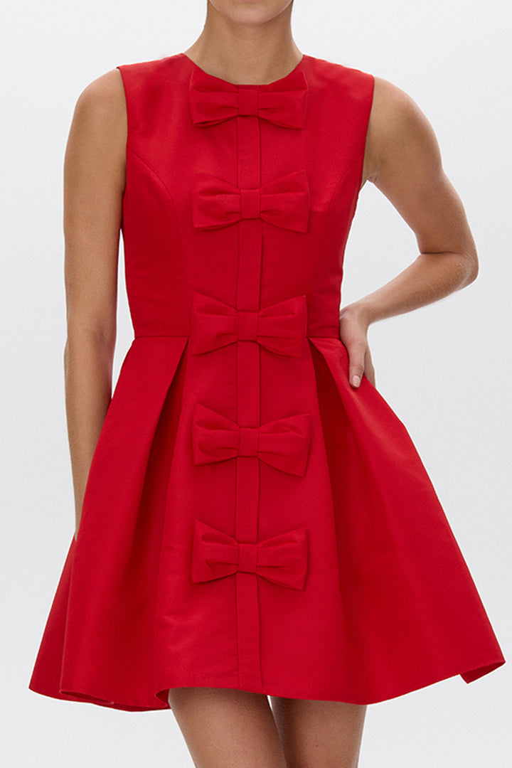 Eloise Silk Faille Mini Dress