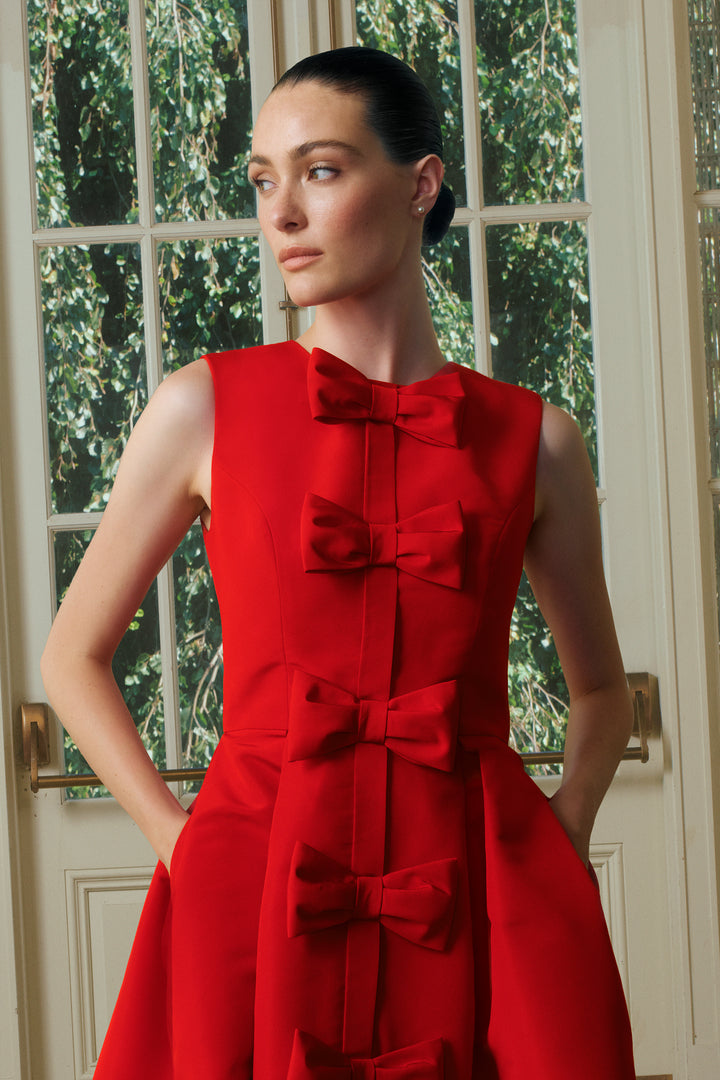 Eloise Silk Faille Mini Dress