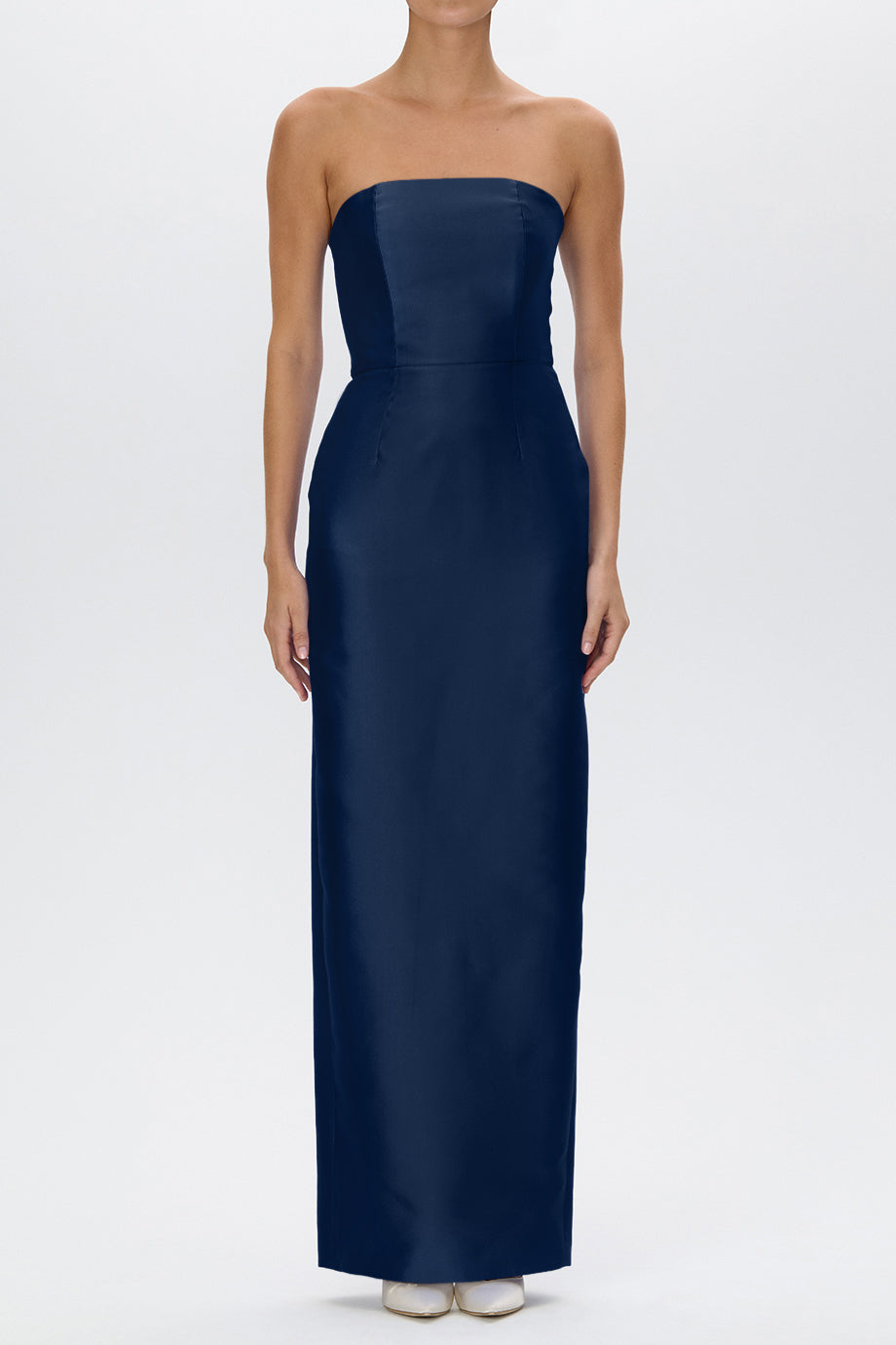 Juliette Silk and Wool Column Gown