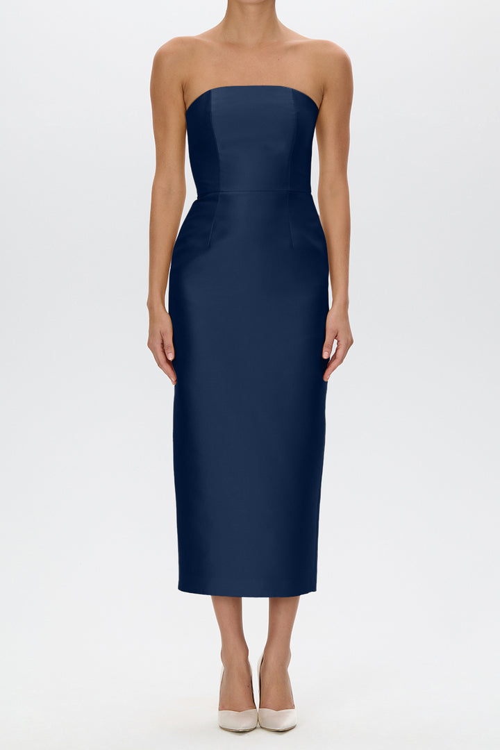 Juliette Silk and Wool Midi Dress