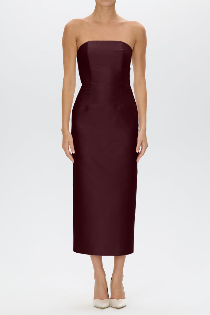 Juliette Silk and Wool Midi Dress