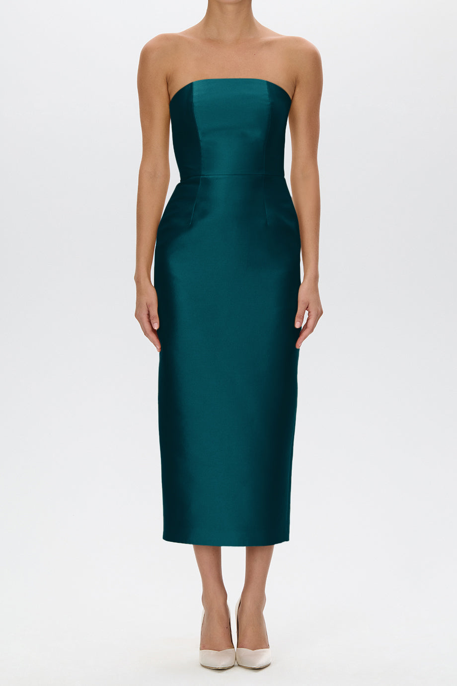 Juliette Silk and Wool Midi Dress
