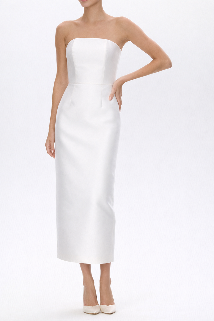 Juliette Silk and Wool Midi Dress