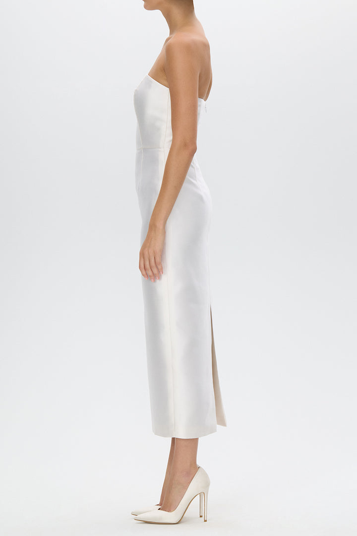 Juliette Silk and Wool Midi Dress