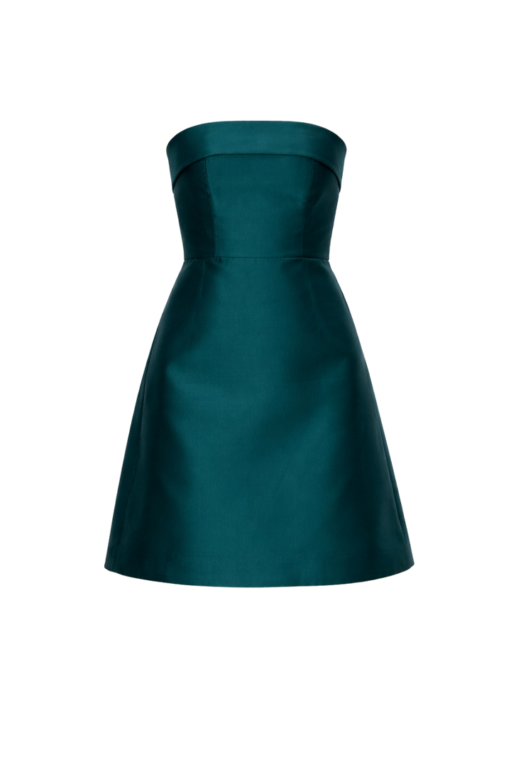 Lucille Silk and Wool Mini Dress