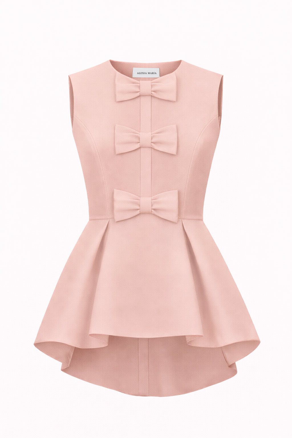 Odette Silk Faille Peplum Top