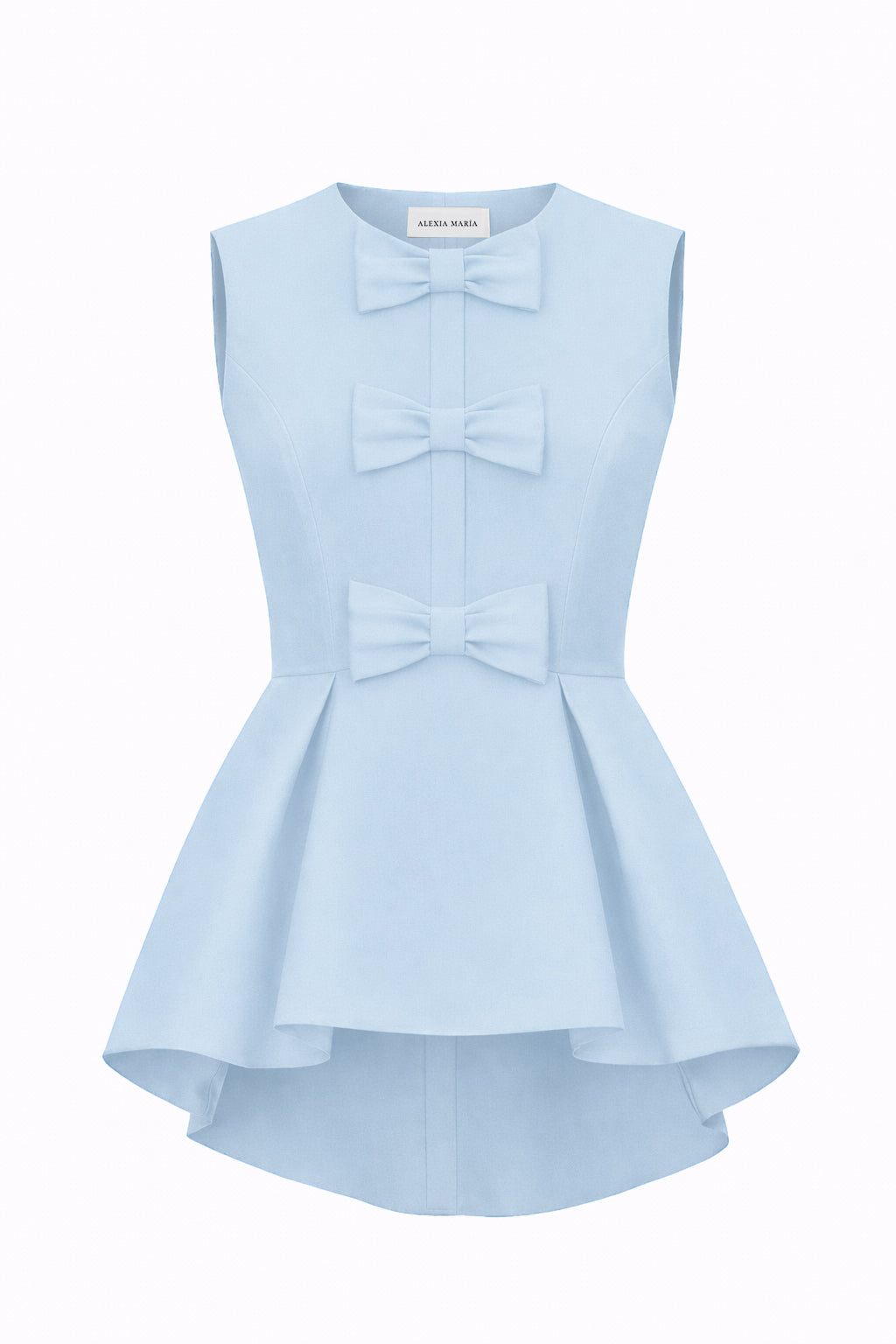 Odette Silk Faille Peplum Top