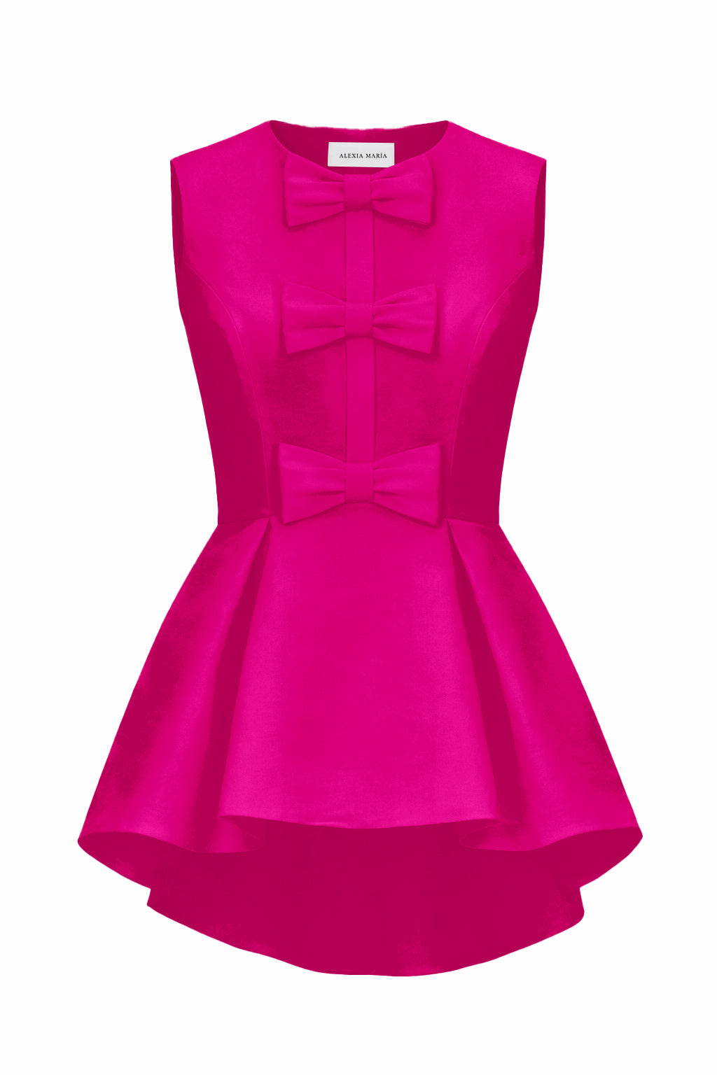 Odette Silk Faille Peplum Top