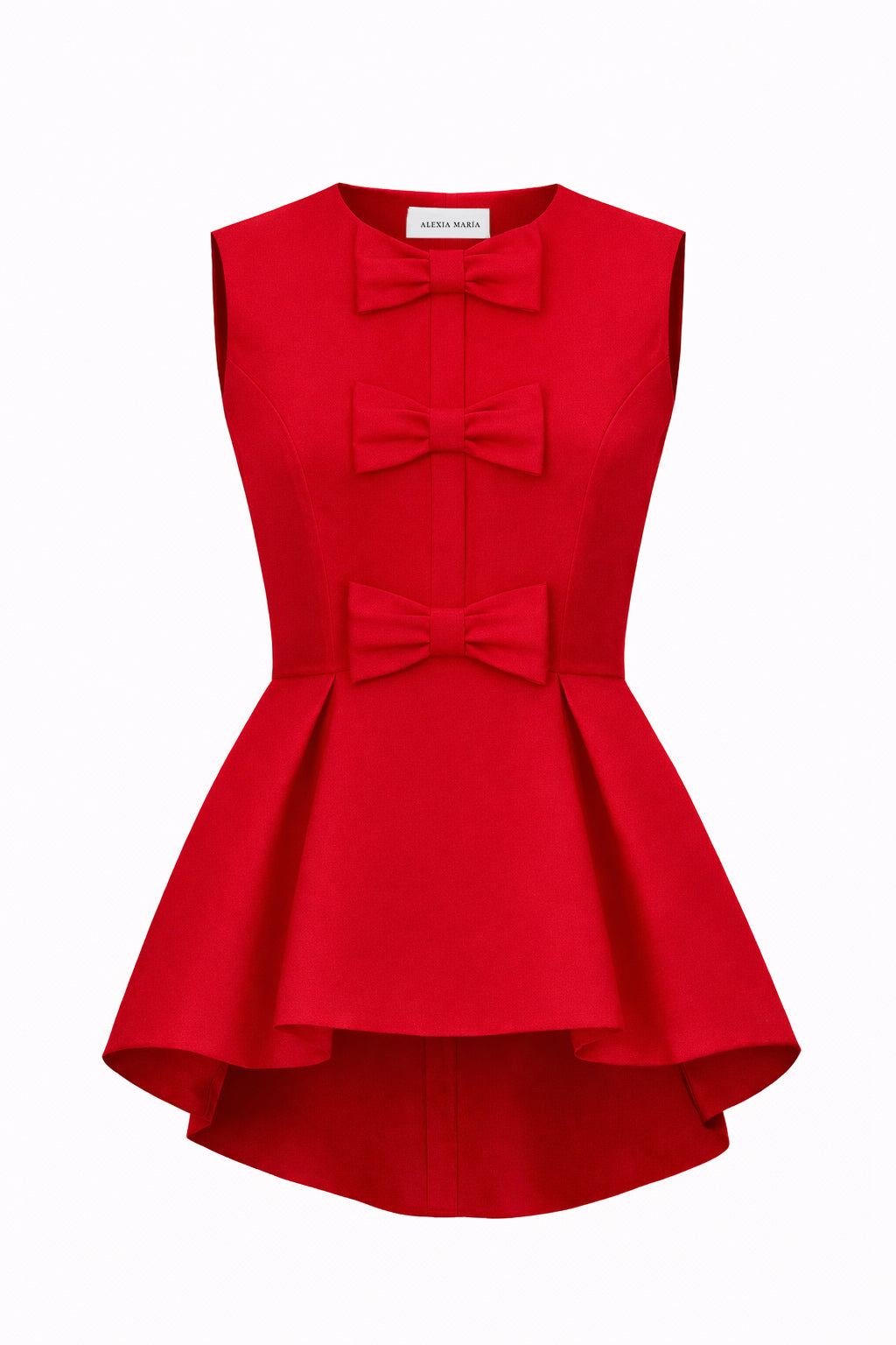 Odette Silk Faille Peplum Top