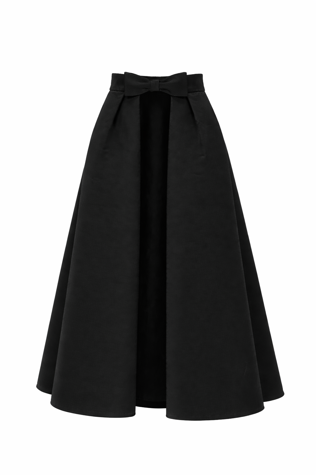 Silk Faille Mid-Length Bow Convertible Skirt