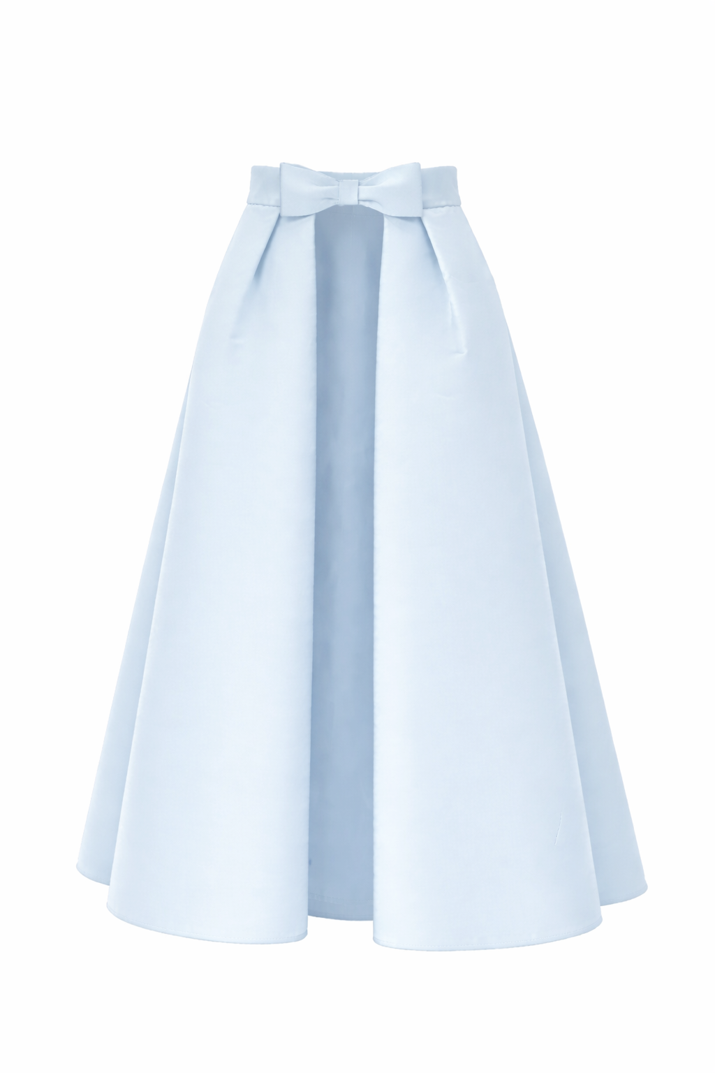 Silk Faille Mid-Length Bow Convertible Skirt