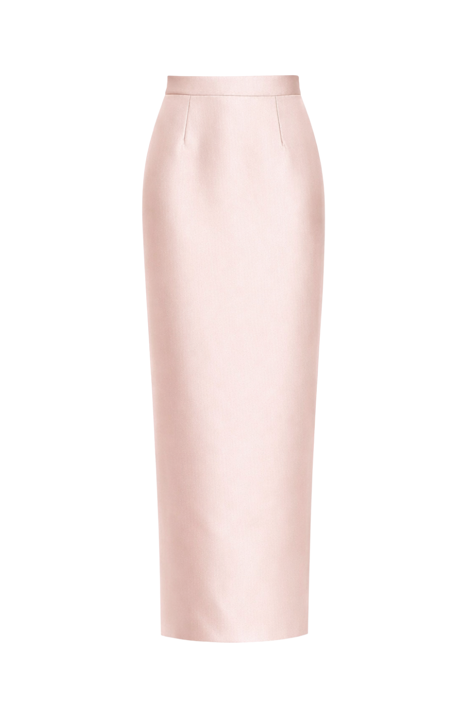 Silk and Wool Column Skirt