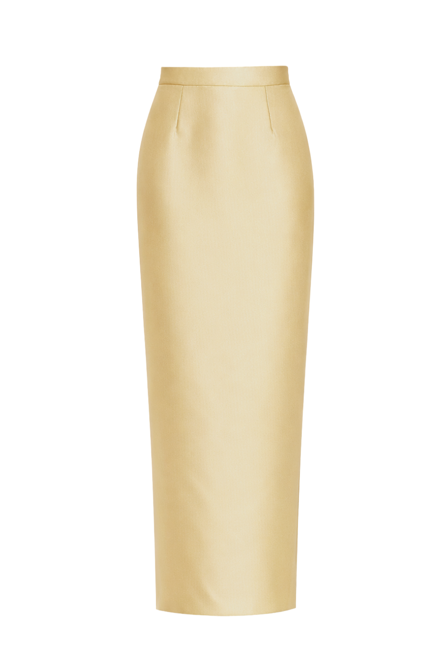 Silk and Wool Column Skirt