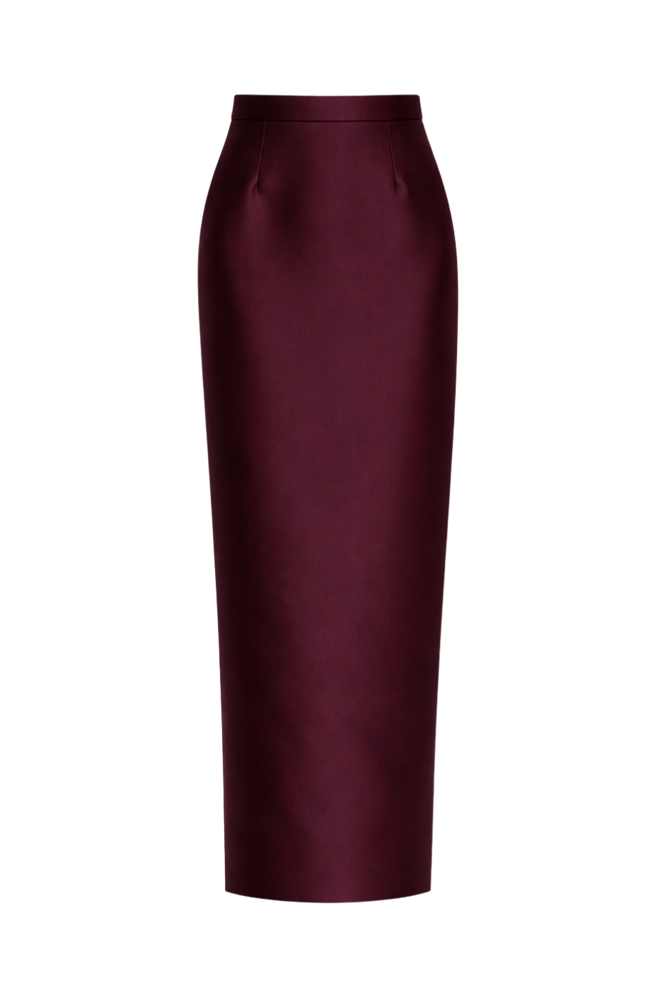 Silk and Wool Column Skirt