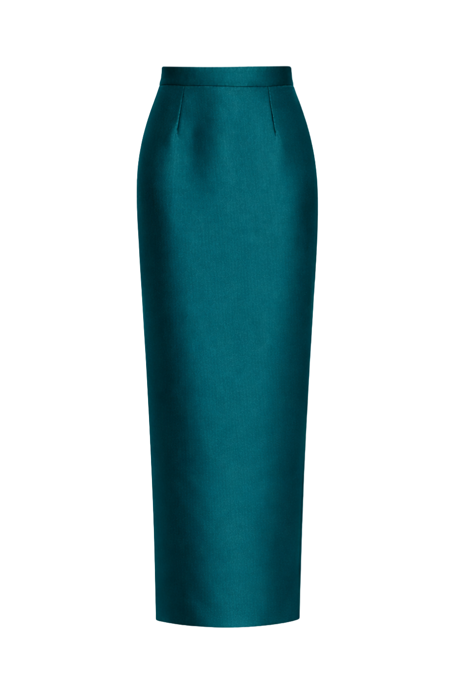 Silk and Wool Column Skirt