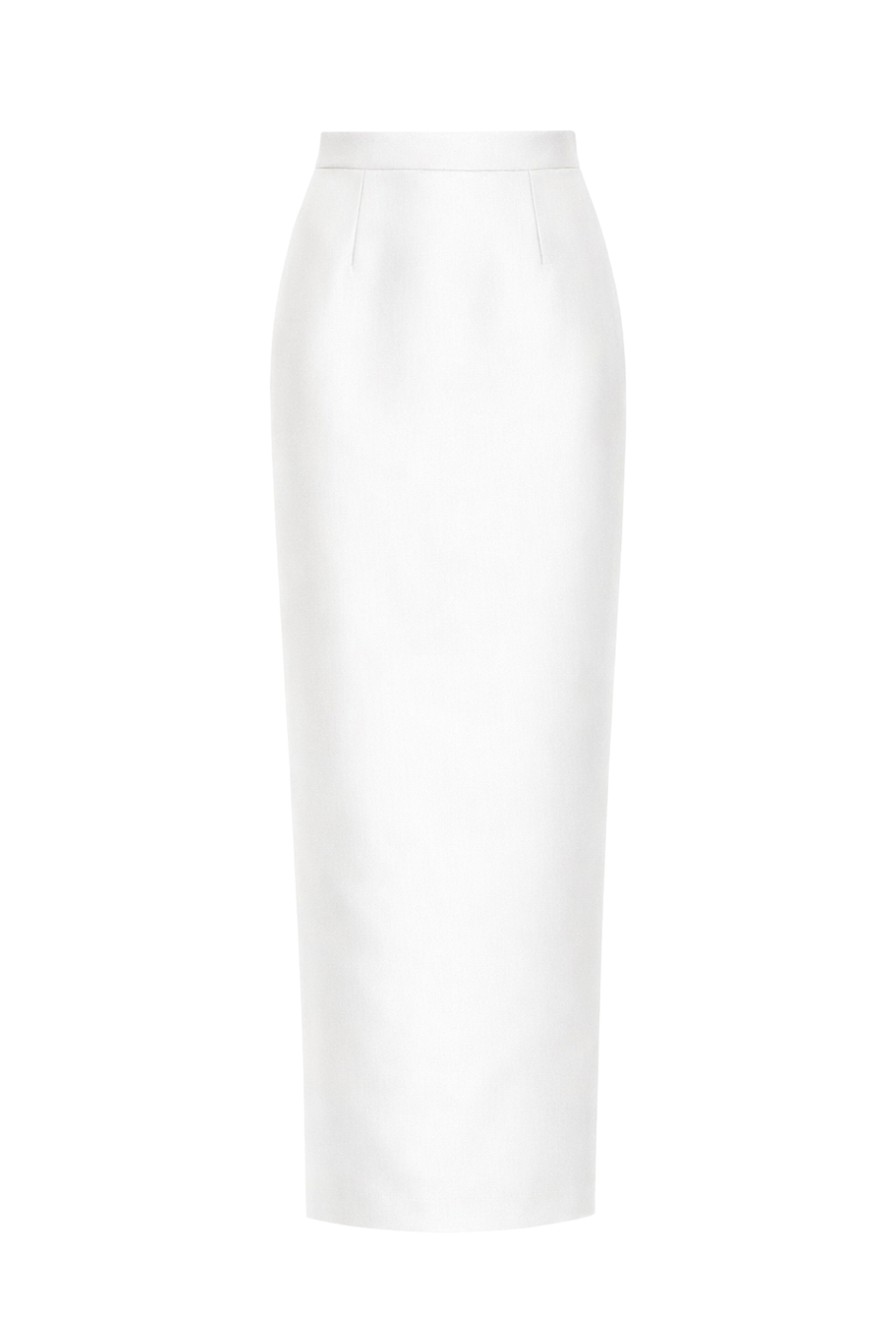 Silk and Wool Column Skirt