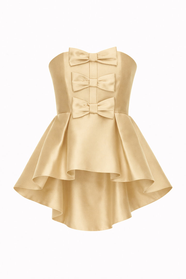 Stella Silk and Wool Peplum Top