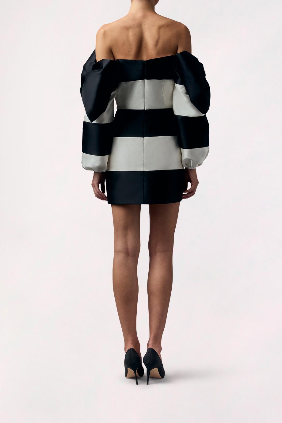 off shoulder wool dress Eve Off The Shoulder Silk and Wool Mini Dress