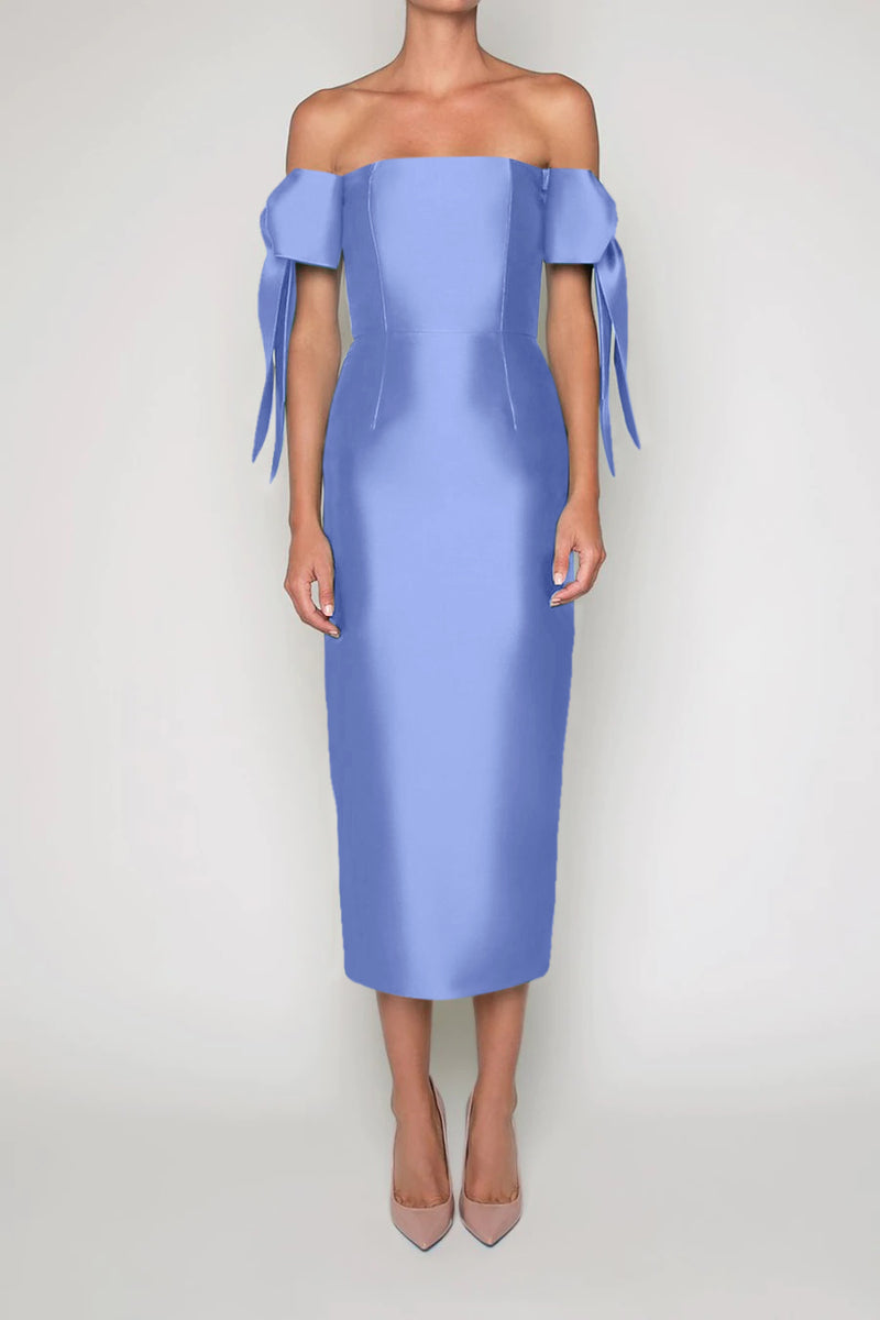 Isabella Silk and Wool Midi Dress