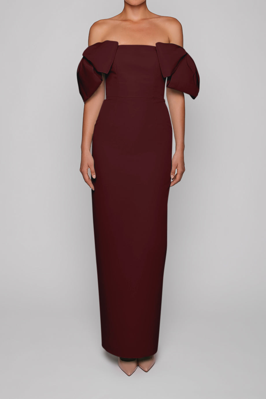 Josephine Silk Faille Column Gown