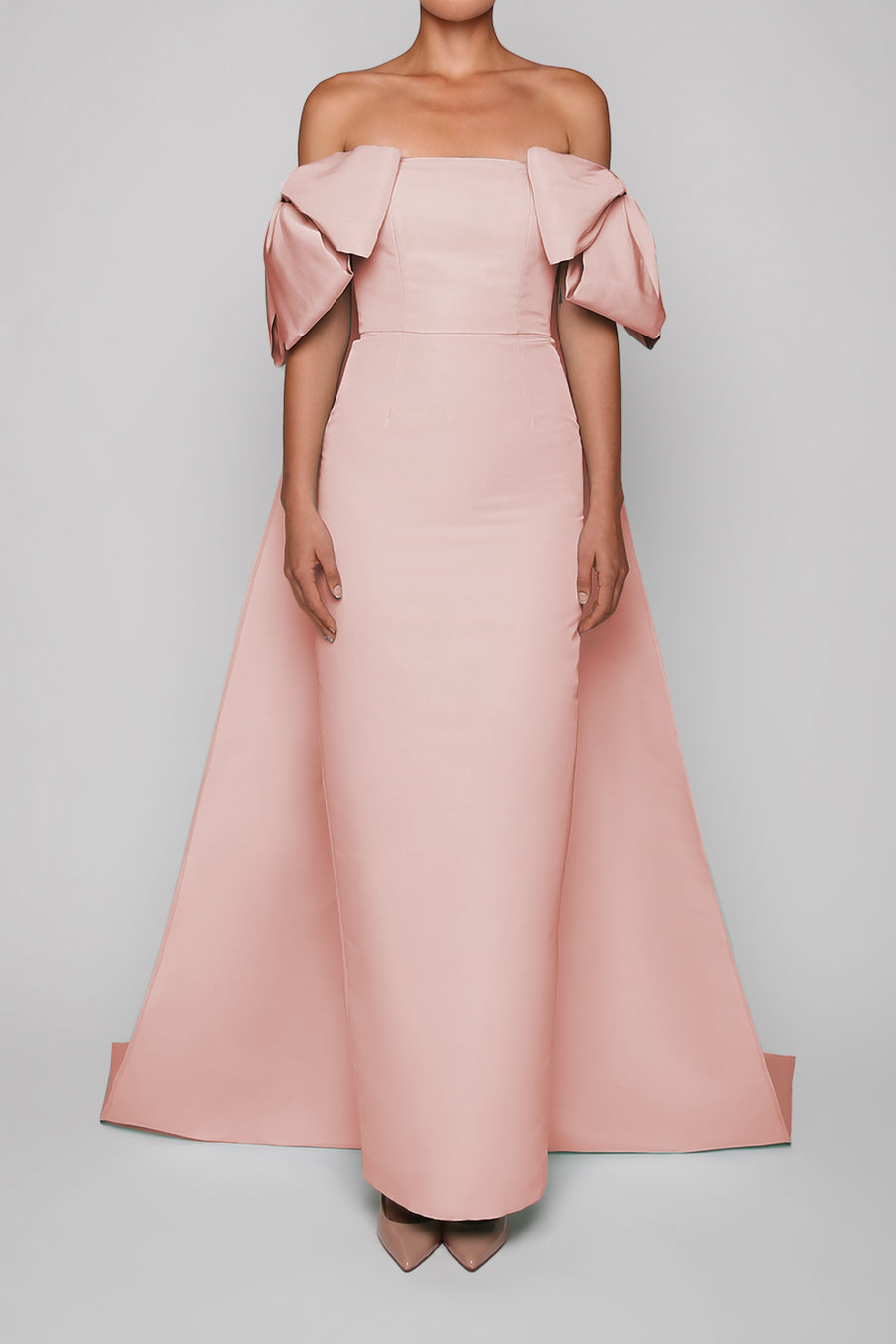 Josephine Silk Faille Column Gown