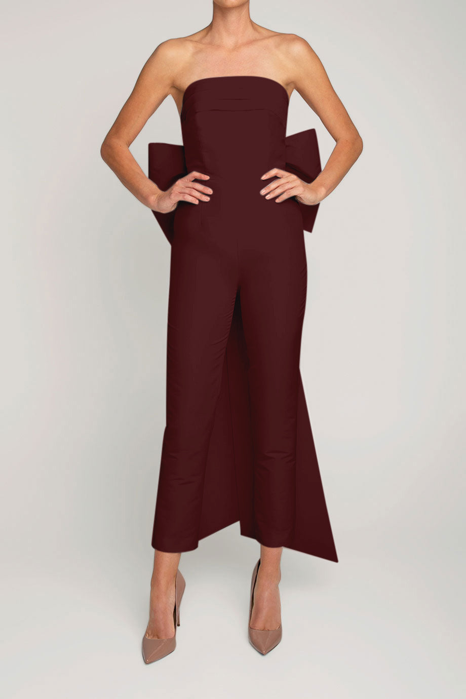 Margaret Silk Faille Jumpsuit