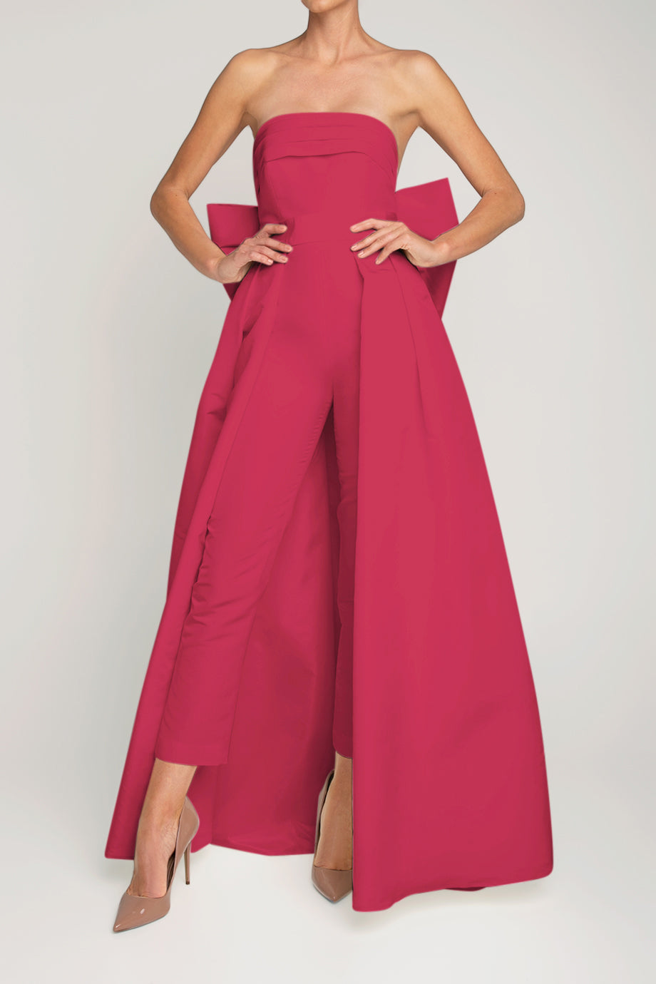 Margaret Silk Faille Jumpsuit