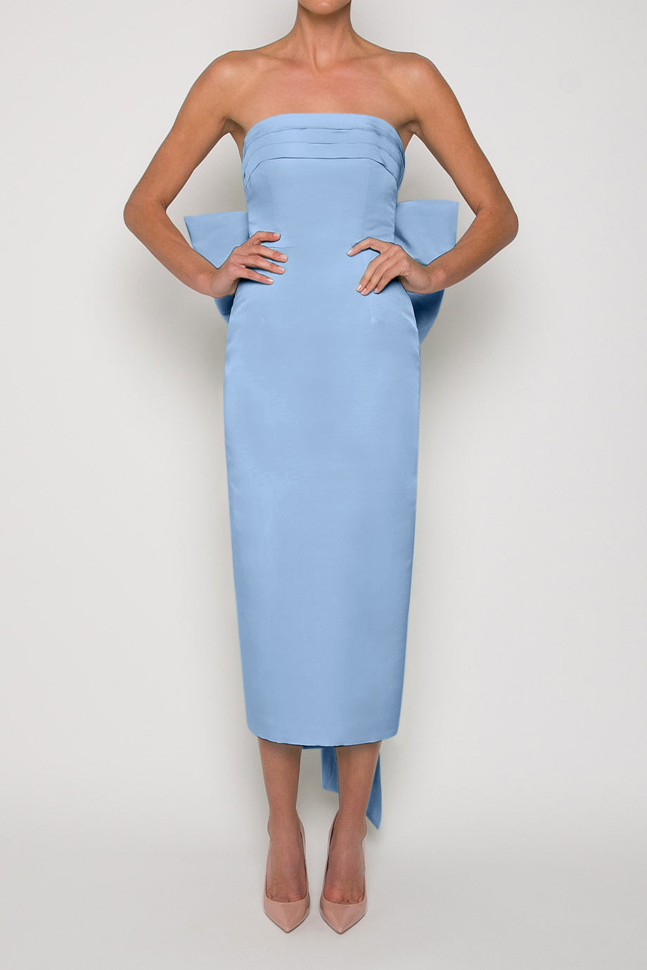 Margaret Silk Faille Midi Dress