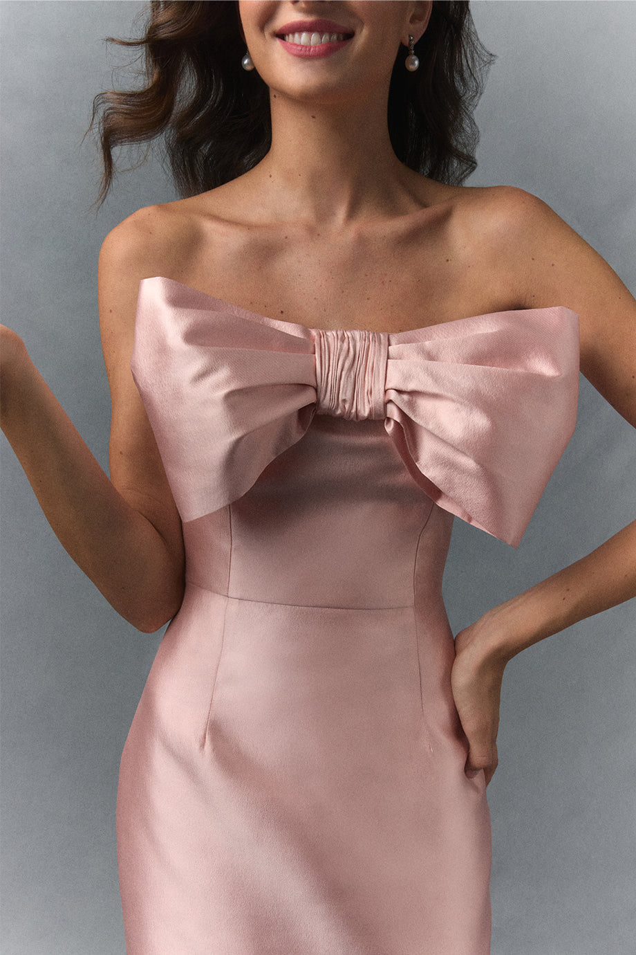 Bettina Silk and Wool Midi Dress