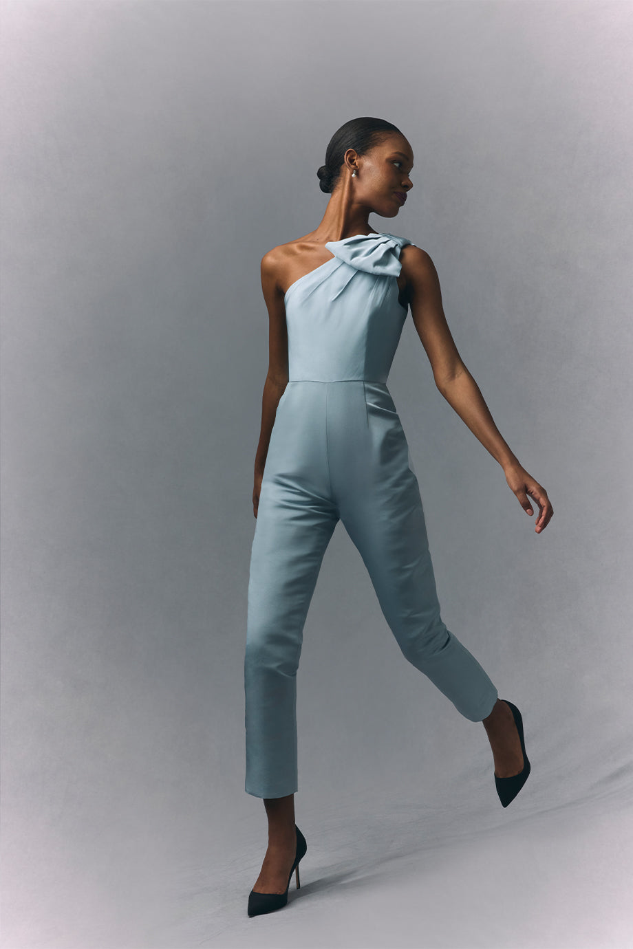 Blair Silk Faille Jumpsuit