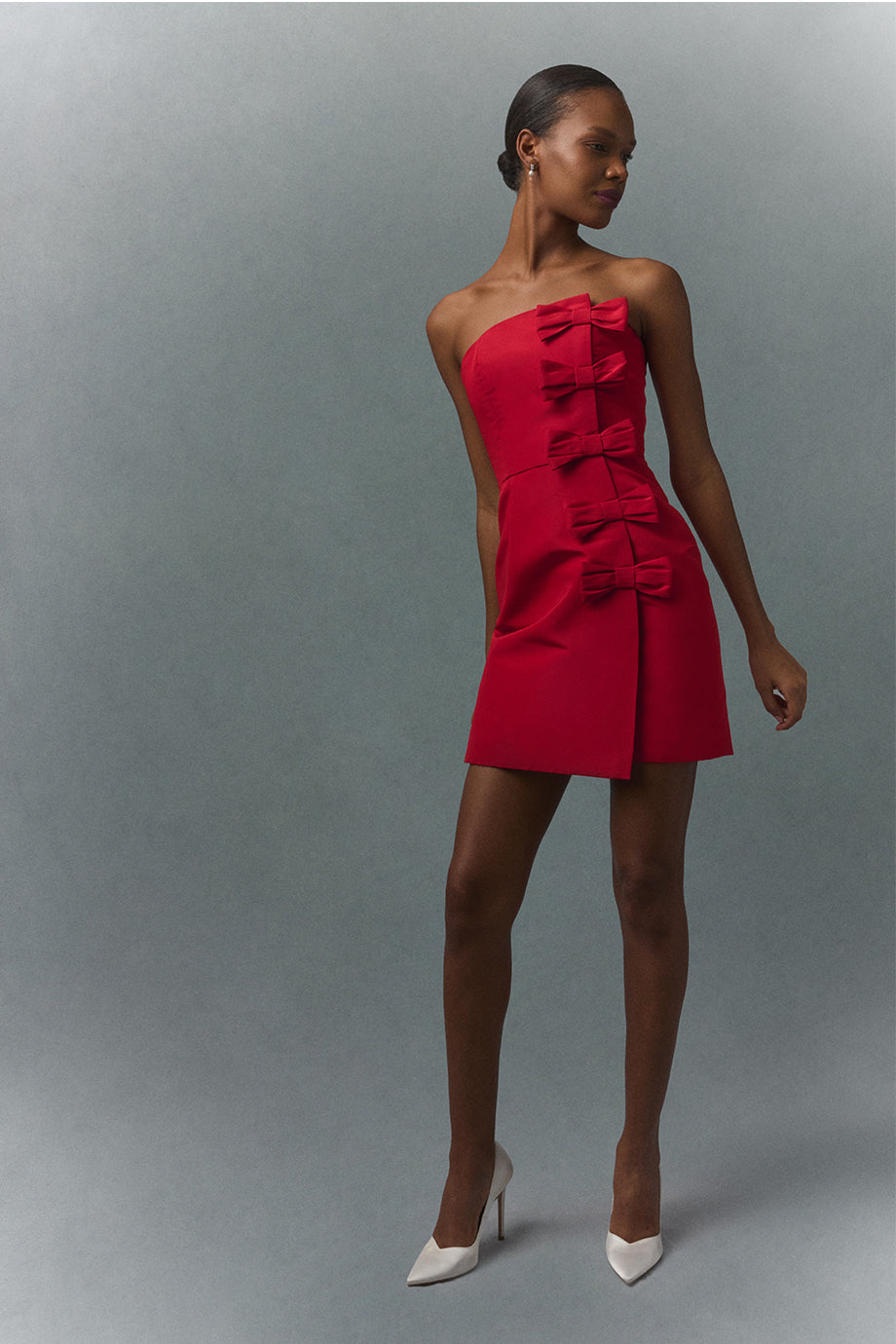 Daniela Silk Faille Mini Dress