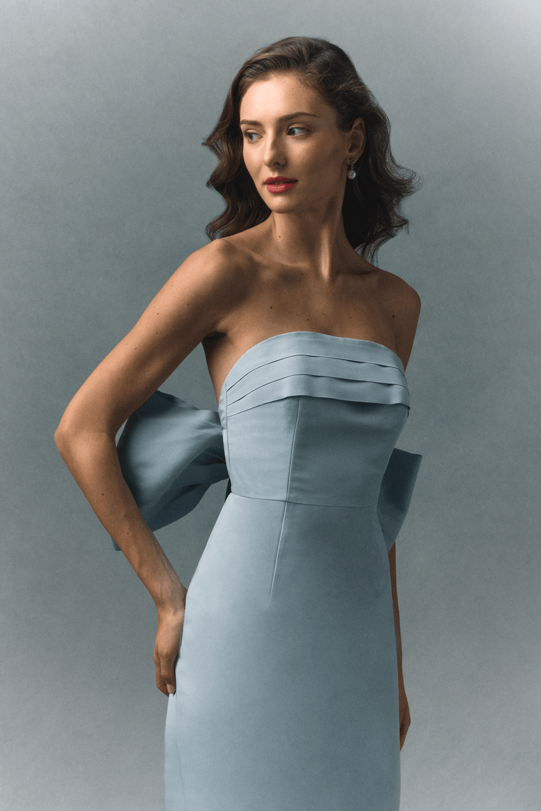 Margaret Silk Faille Midi Dress