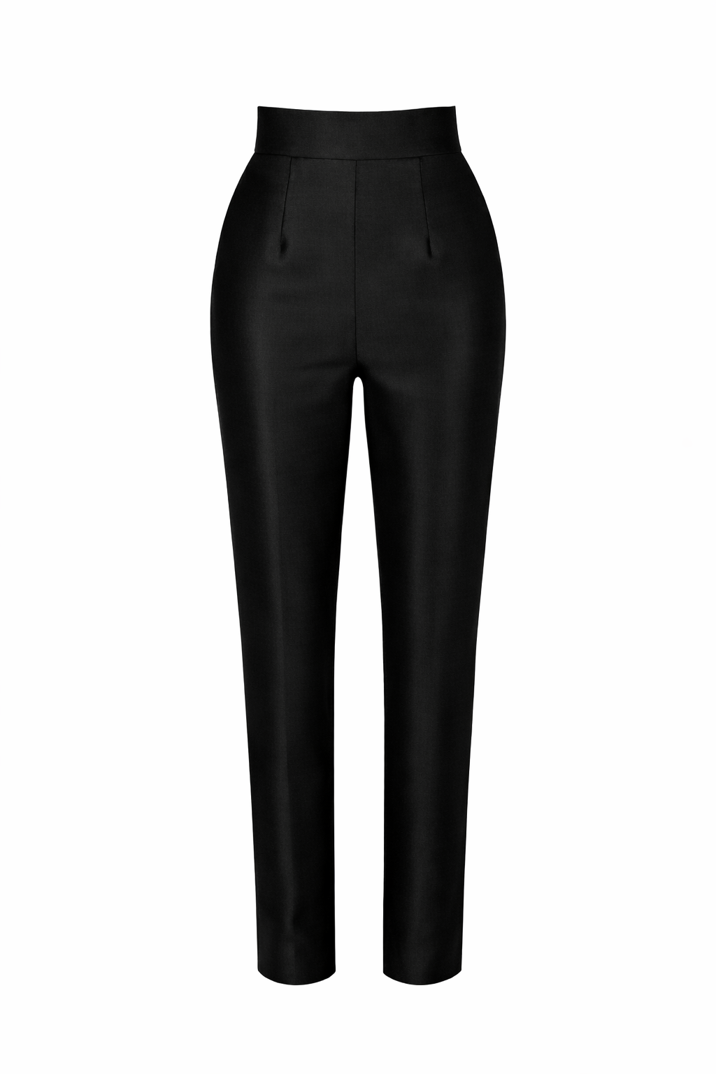 satin cigarette trousers Silk and Wool Cigarette Pants satin cigarette trousers Silk and Wool Cigarette Pants